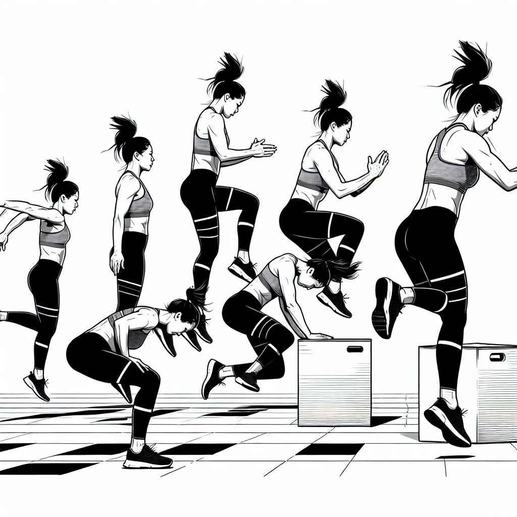 波比箱式跳动作示范