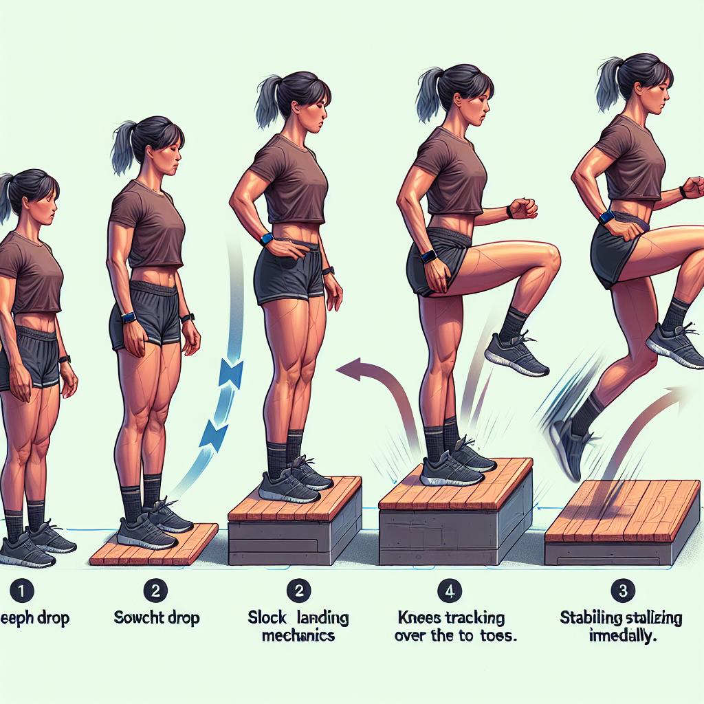 深蹲落地动作示范