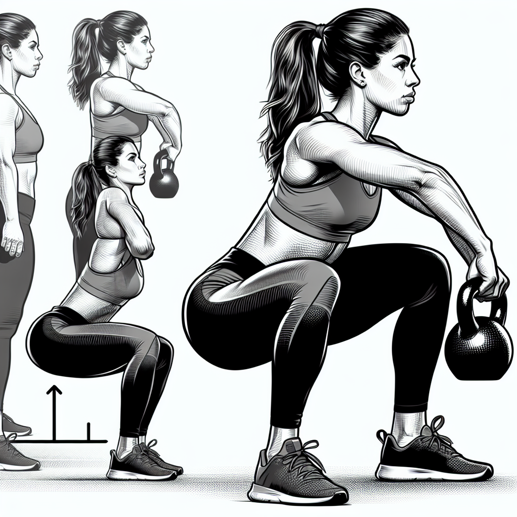 壶铃深蹲动作示范